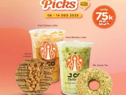 Promo JCO Spesial Your Favorite Pick Paket Menu 75 Ribu