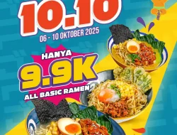 Promo Jigo Station Spesial 10.10 Menu Ramen Hanya 9 Ribuan