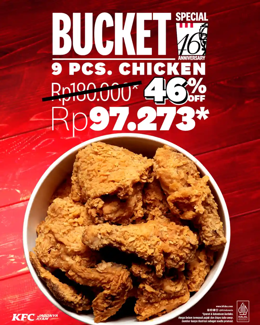Promo KFC Spesial Bucket Deal 9 Potong Ayam Hanya 97 Ribu