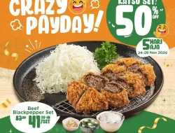 Promo Kimukatsu Crazy Payday Diskon 50% Semua Katsu Set