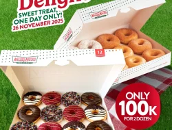 Promo Krispy Kreme Beli 2 Lusin Donat Harga Hanya 100 Ribu