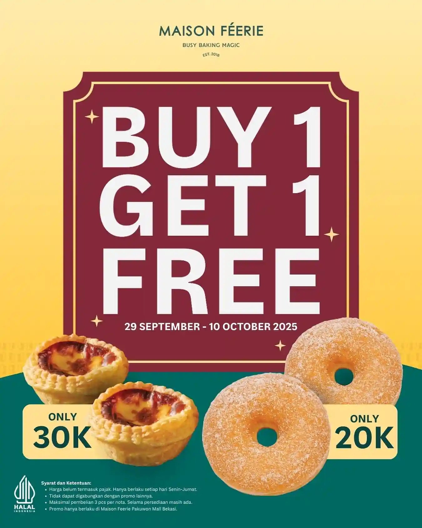 Promo Maison Feerie Harga Spesial Beli 1 Gratis 1