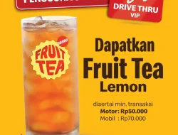 Promo McDonald’s Drive Thru Gratis Fruit Tea Lemon