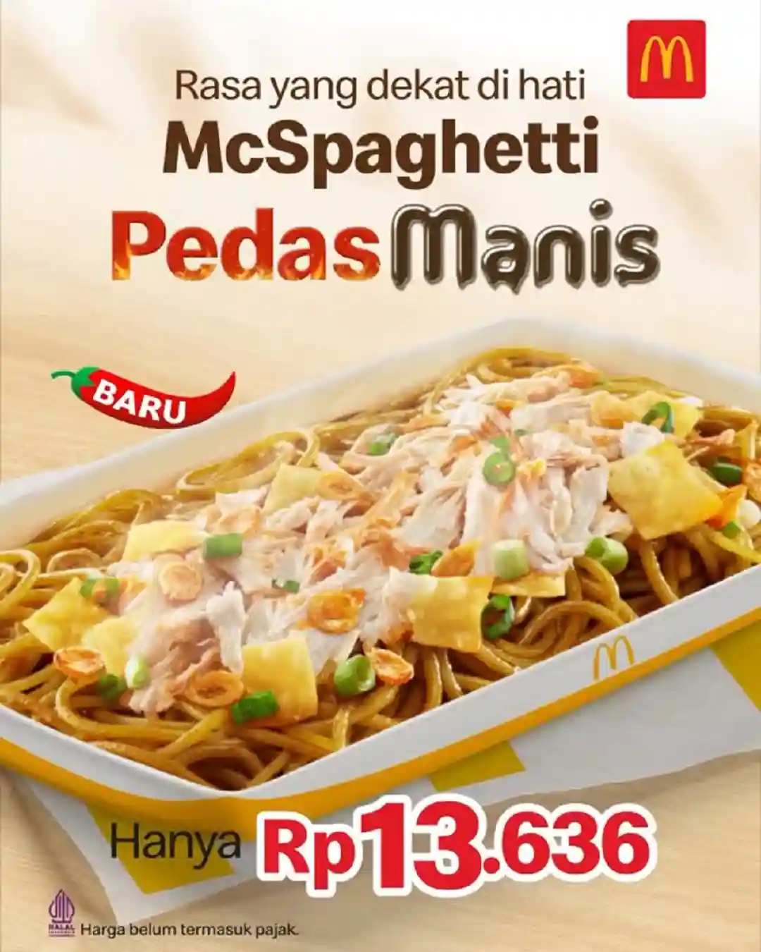 Promo McDonalds McSpaghetti Pedas Manis Cuma 13 Ribuan 1 Promo McDonalds McSpaghetti Pedas Manis Cuma 13 Ribuan