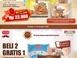 Promo Mr Bread Roti Indomaret Terbaru 8 – 14 Oktober 2025