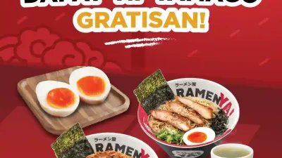 Promo RamenYa Beli 2 Ramen Kuah Gratis Ni Tamago