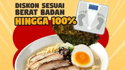 Promo Tsuka Ramen Spesial THR Diskon Sesuai Berat Badan 100