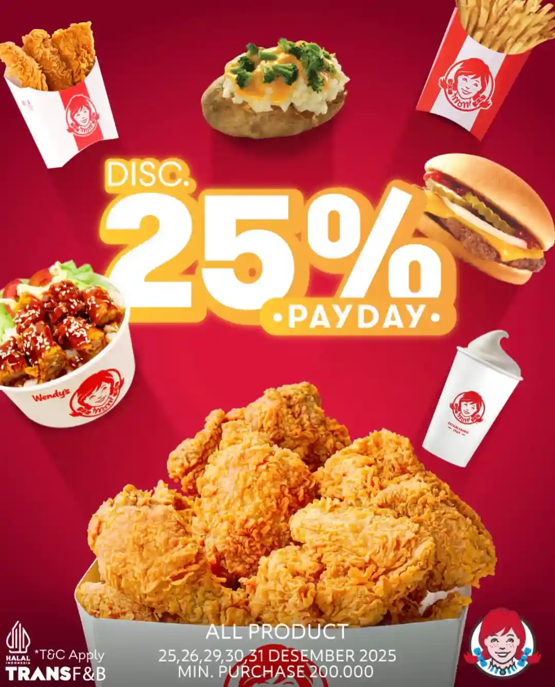 Promo Wendys Diskon Hingga 25% Harga Spesial Payday 1 Promo Wendys Diskon Hingga 25 Harga Spesial Payday 2