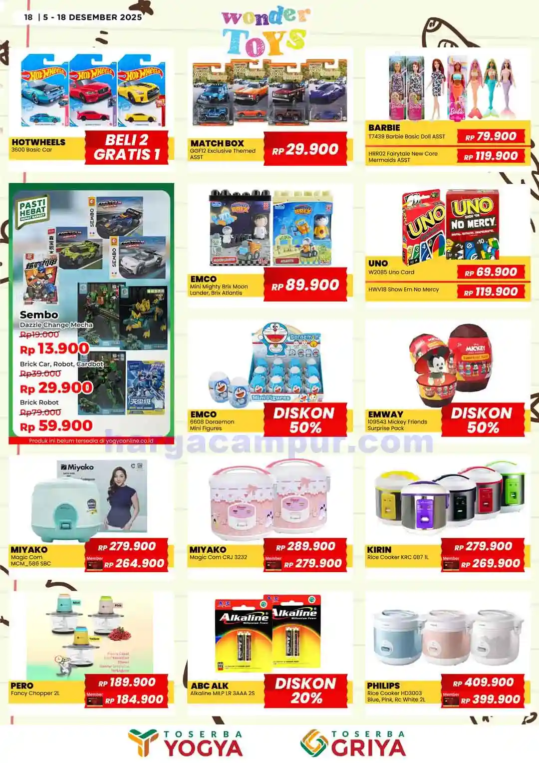 Katalog Promo Toserba Yogya Terbaru 5 - 18 Desember 2025 18 Katalog Promo Toserba Yogya Terbaru 5 18 Desember 2025 18