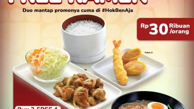 Promo Hokben Spesial Duo Paket Gratis Ramen Mulai 30 Ribuan