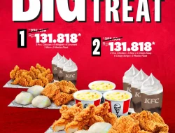 Promo KFC Spesial BIG Treat Paket Hemat Serba 130 Ribuan