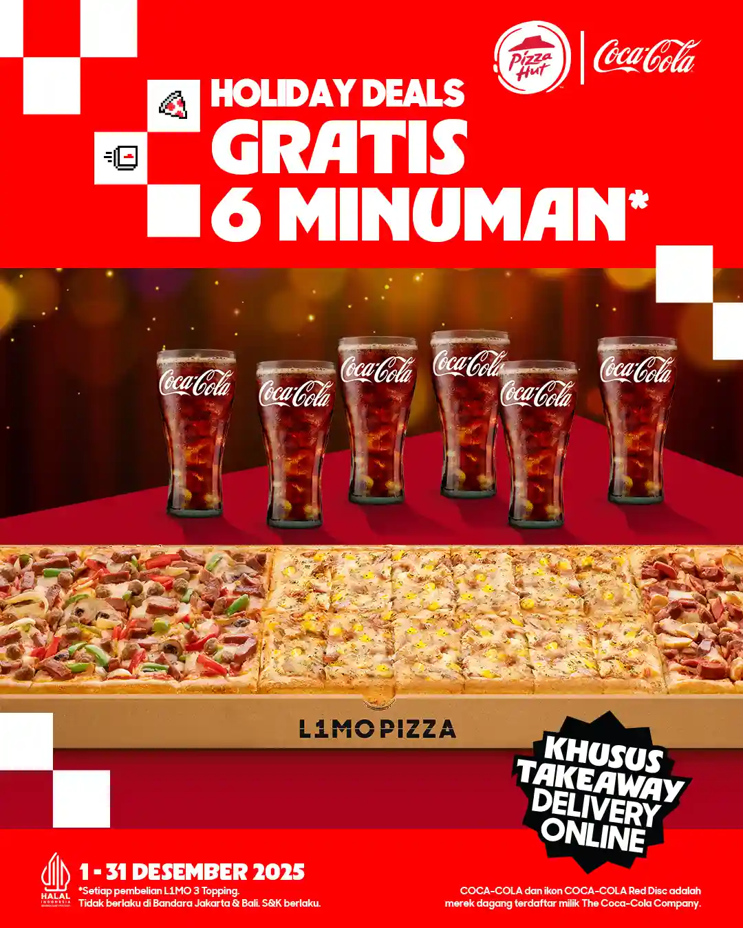 Promo Pizza Hut Spesial Holiday Deals Gratis 6 Minuman 1 Promo Pizza Hut Spesial Holiday Deals Gratis 6 Minuman