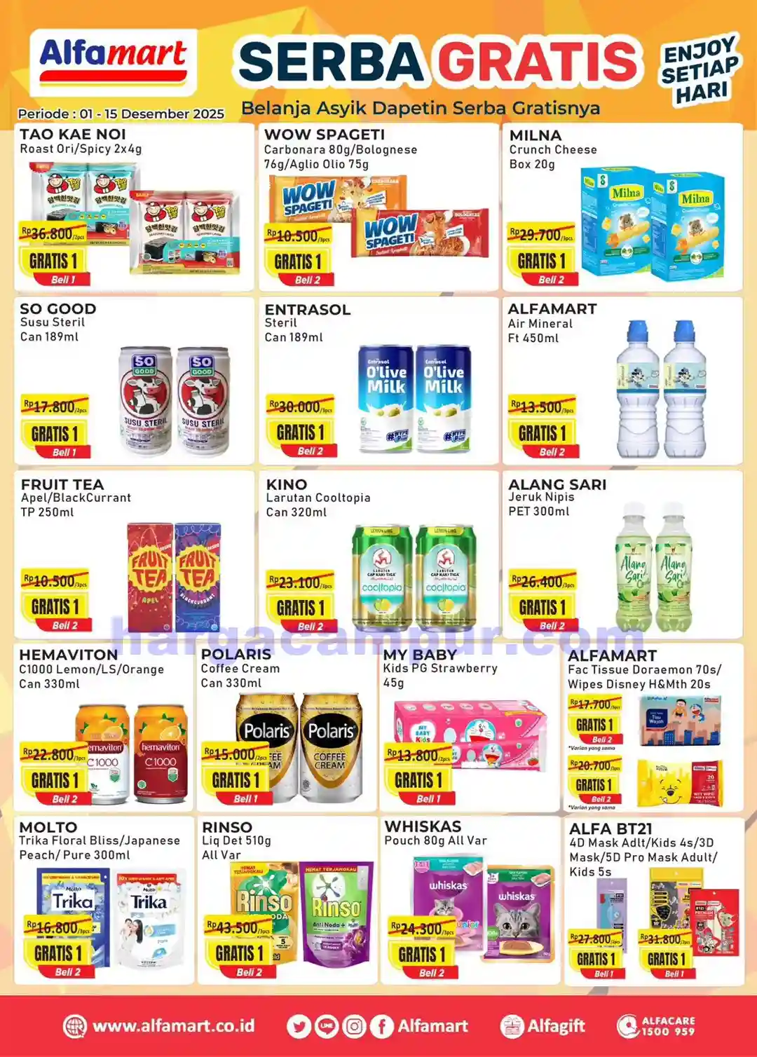 Promo Serba Gratis Alfamart Terbaru 1 15 Desember 2025