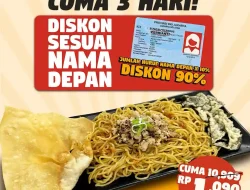 Promo Tsuka Ramen Spesial THR Diskon Sesuai Nama Depan 100%