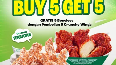Promo Wingstop Harga Spesial 12.12 Beli 5 Gratis 5 Boneless