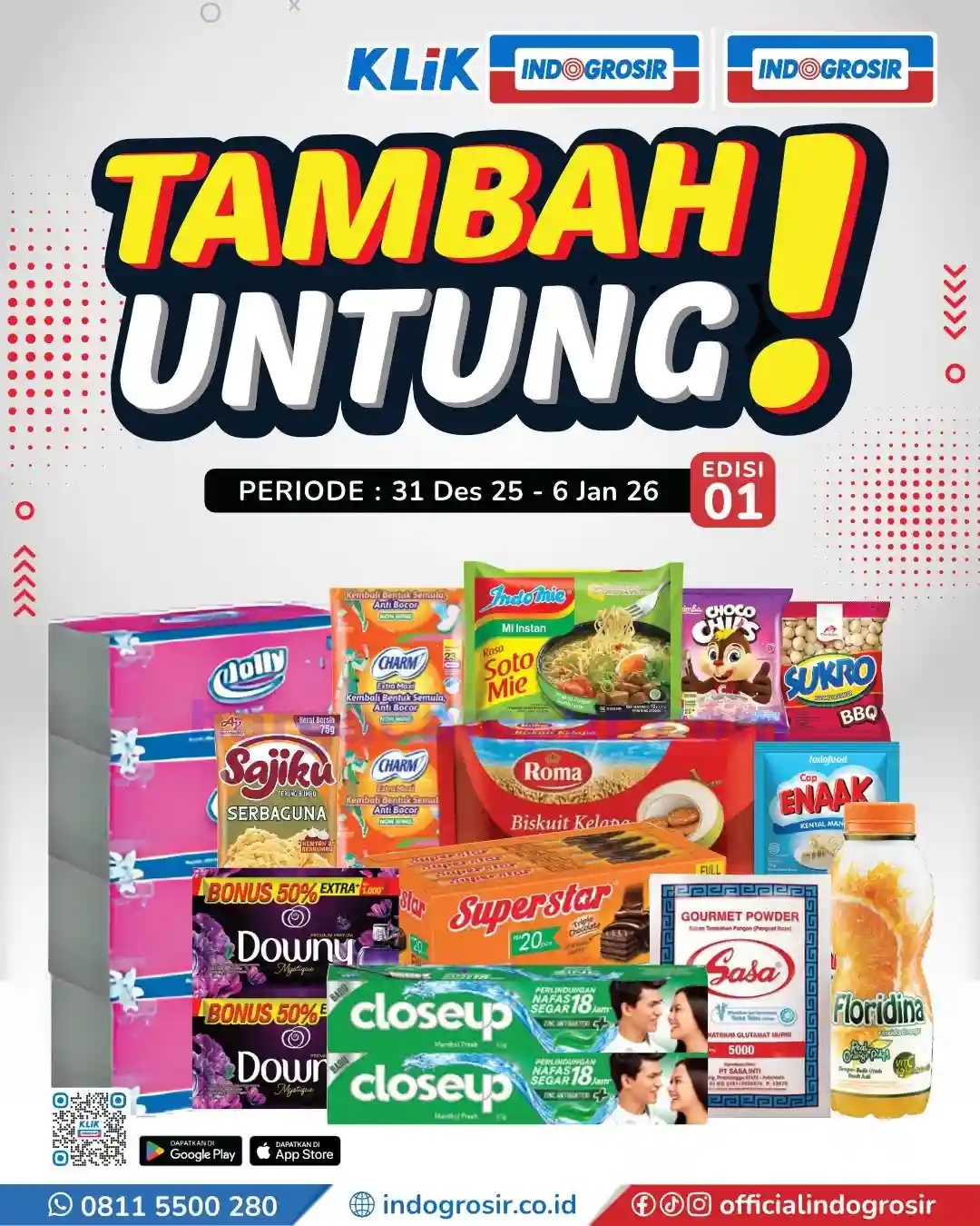 Katalog Promo Indogrosir Harga Hemat 7 - 13 Januari 2026 1 Katalog Promo Indogrosir Harga Hemat 31 Desember 6 Januari 2026 11