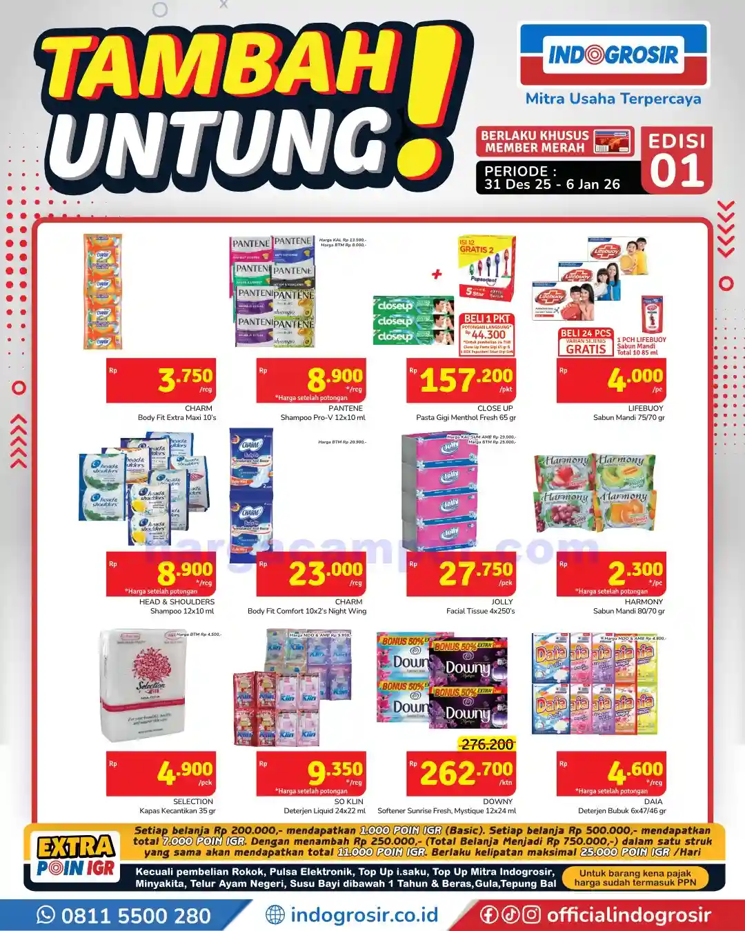 Katalog Promo Indogrosir Harga Hemat 7 - 13 Januari 2026 5 Katalog Promo Indogrosir Harga Hemat 31 Desember 6 Januari 2026 7