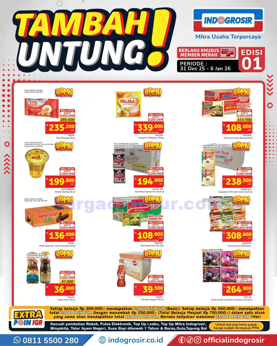 Katalog Promo Indogrosir Harga Hemat 7 - 13 Januari 2026 4 Katalog Promo Indogrosir Harga Hemat 31 Desember 6 Januari 2026 8