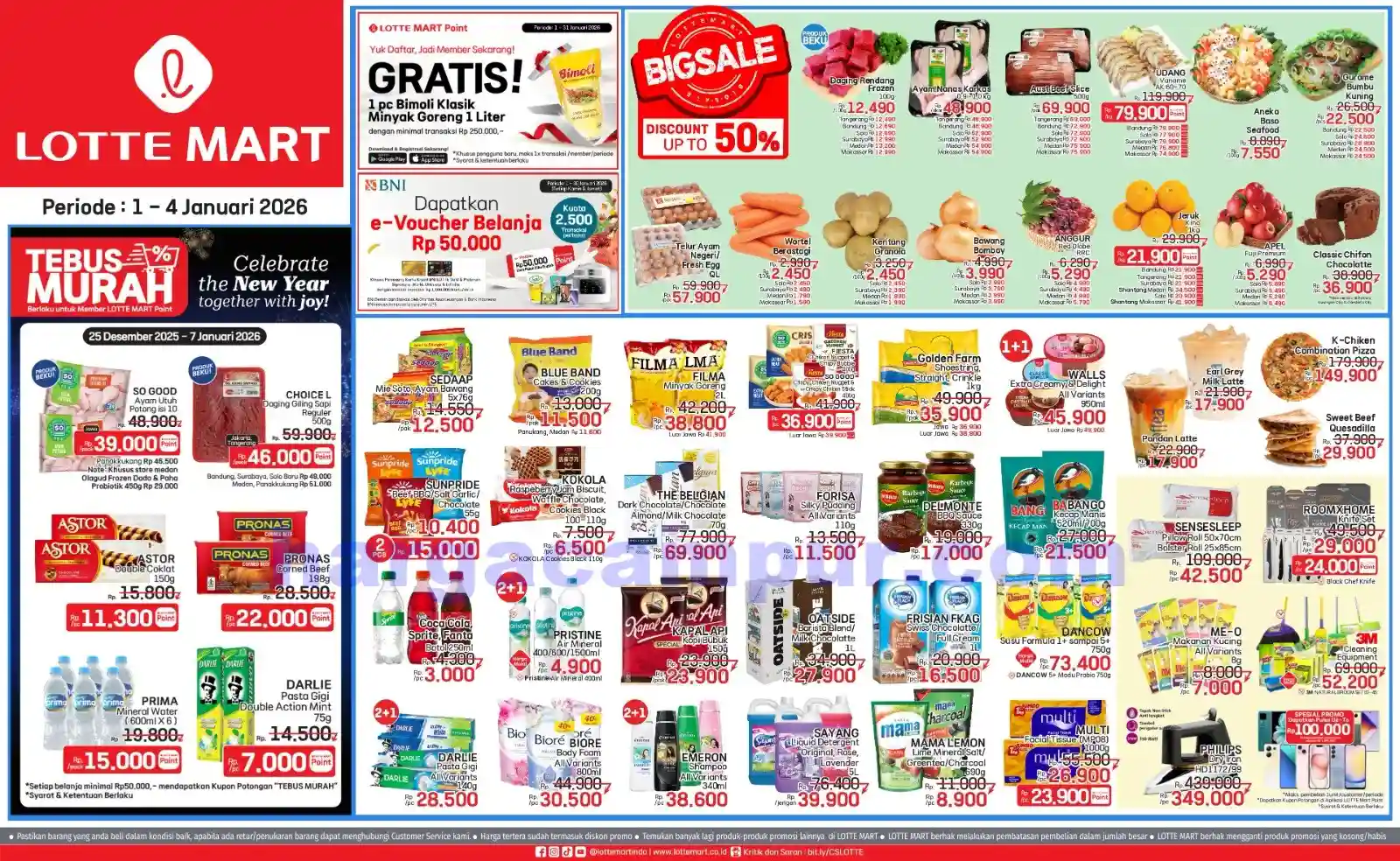 Katalog Promo JSM Lottemart Weekend 1 - 4 Januari 2026 1 Katalog Promo JSM Lottemart Terbaru 1 4 Januari 2026