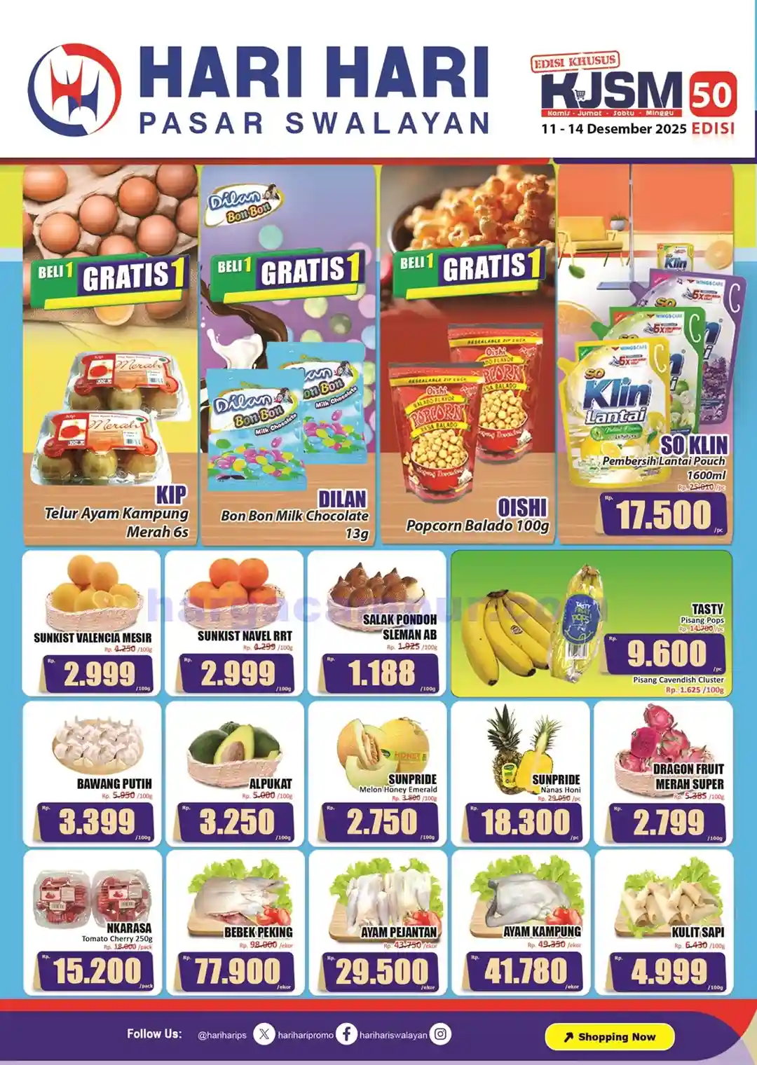 Promo KJSM Hari Hari Pasar Swalayan 11 - 14 Desember 2025 1 Katalog Promo KJSM HARI HARI Pasar Swalayan 11 14 Desember 2025 1