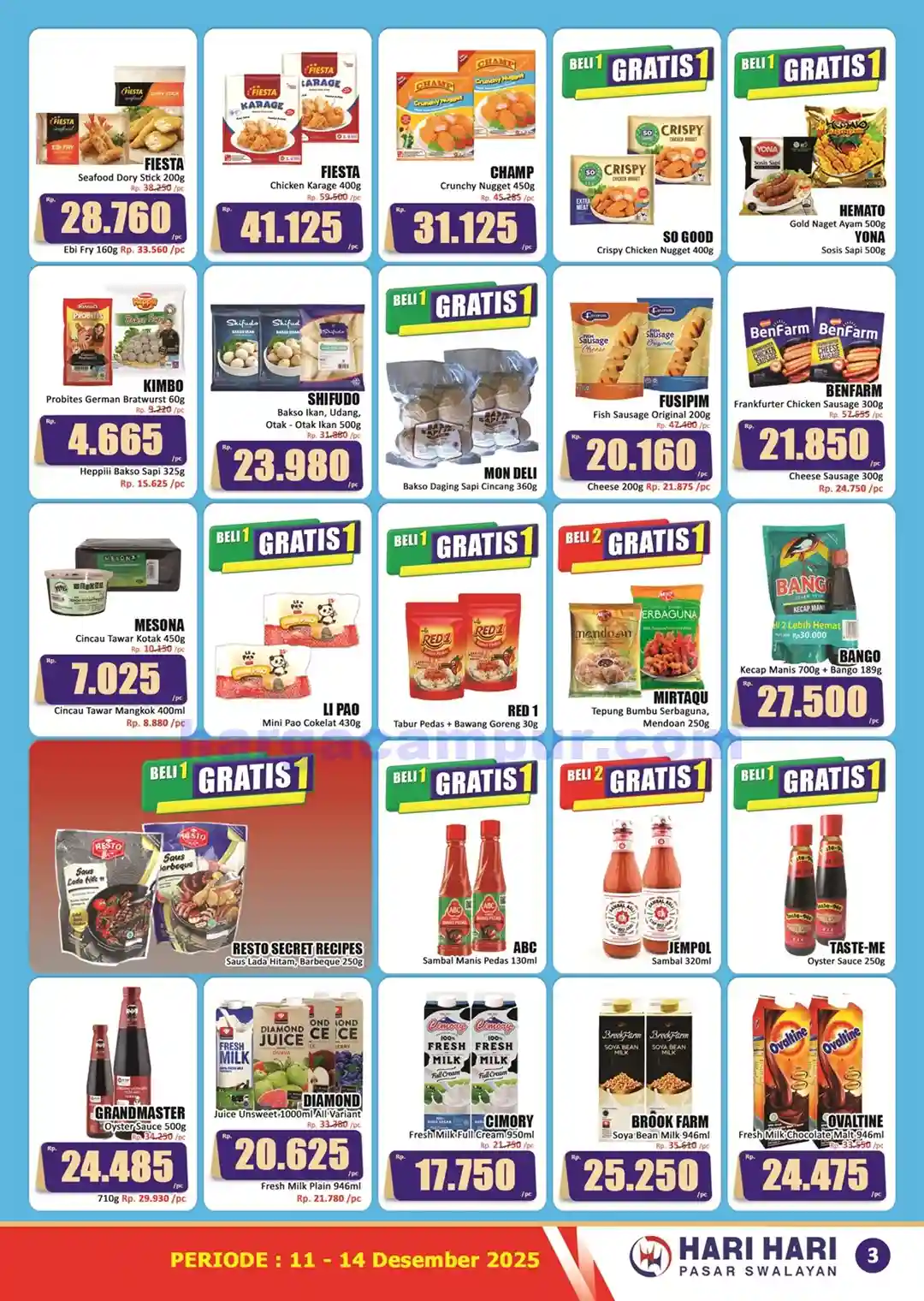 Promo KJSM Hari Hari Pasar Swalayan 11 - 14 Desember 2025 3 Katalog Promo KJSM HARI HARI Pasar Swalayan 11 14 Desember 2025 3