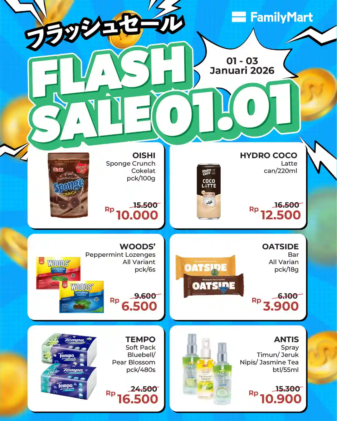 Promo FamilyMart Spesial Flash Sale 1.1 Beli 1 Gratis 1 1 Promo FamilyMart Spesial Flash Sale 1.1 Beli 1 Gratis 1 1