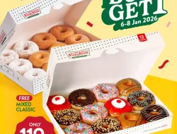 Promo Krispy Kreme Spesial Beli 1 Gratis 1 Harga Hanya 119 Ribu