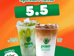 Promo Point Coffee Double Date 5.5: Beli 2 Minuman Cuma 35 Ribuan
