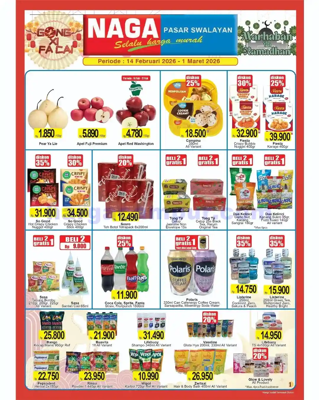 Katalog Naga Swalayan Promo Periode 14 Feb - 1 Mar 2026 1 Katalog Naga Swalayan Promo Periode 14 Februari 1 Maret 2026 1