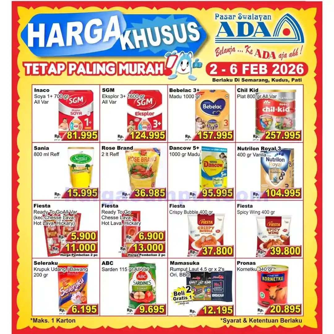 Promo Ada Swalayan Weekend Terbaru 7 - 8 Februari 2026 4 Katalog Promo Ada Swalayan Weekday Terbaru 2 6 Februari 2026 9