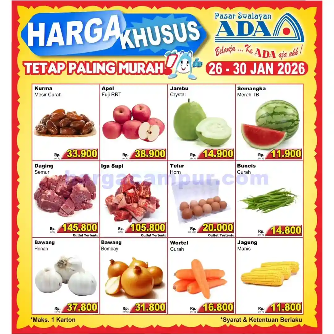 Promo Ada Swalayan Weekend Terbaru 31 Jan - 1 Feb 2026 1 Katalog Promo Ada Swalayan Weekday Terbaru 26 30 Januari 2026 14
