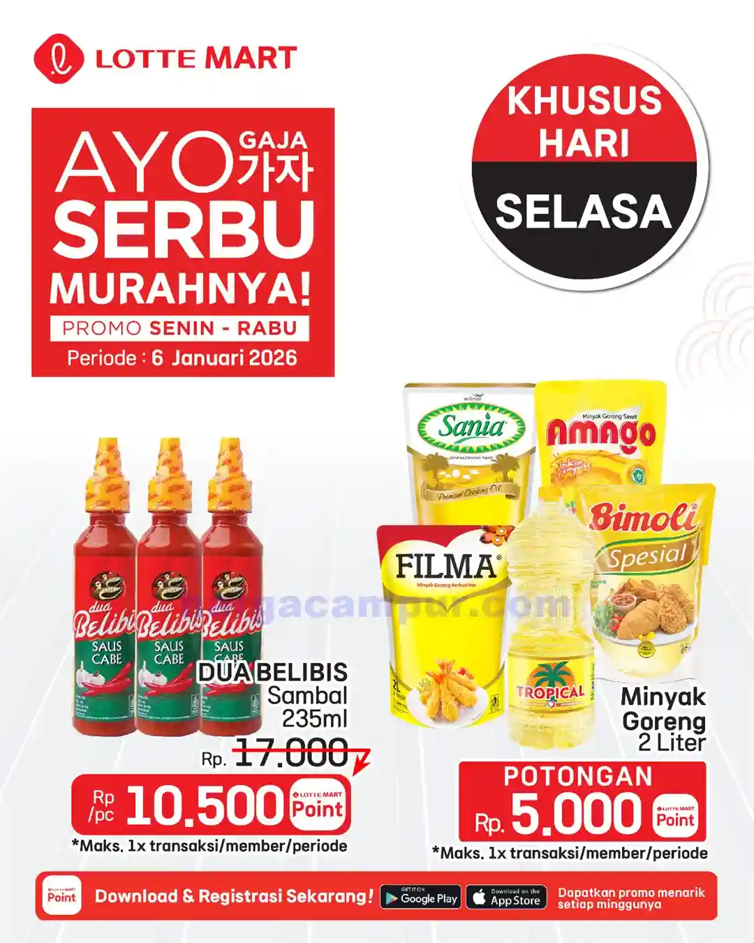 Katalog Promo JSM Lottemart Weekend 8 - 11 Januari 2026 3 Katalog Promo JSM Lottemart Weekday Terbaru 5 7 Januari 2026 6