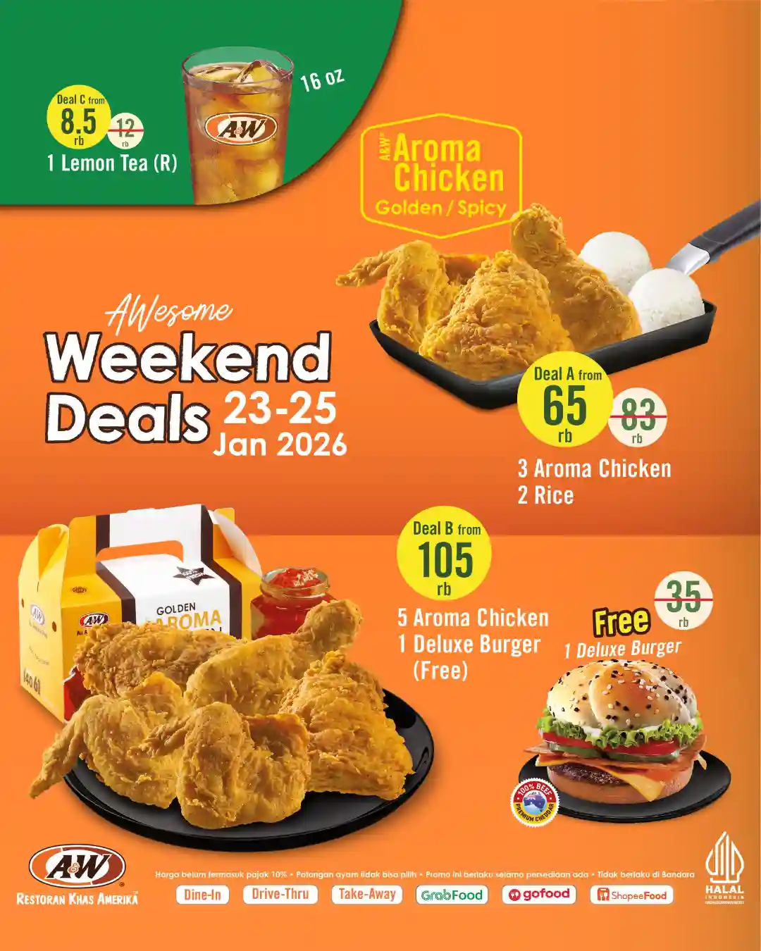 Promo AW Weekend Deals Terbaru 23 - 25 Januari 2026 1 Promo AW Weekend Deals Terbaru 23 25 Januari 2026