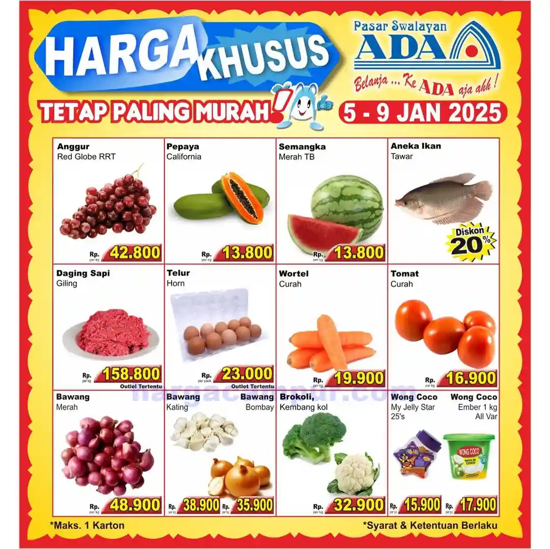 Promo Ada Swalayan Weekend Terbaru 10 - 11 Januari 2026 1 Promo Ada Swalayan Weekday Terbaru 5 9 Januari 2026 12