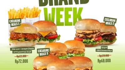 Promo Burger Bangor Brand Week Paket Hemat Mulai Rp68.000, Eksklusif GrabFood
