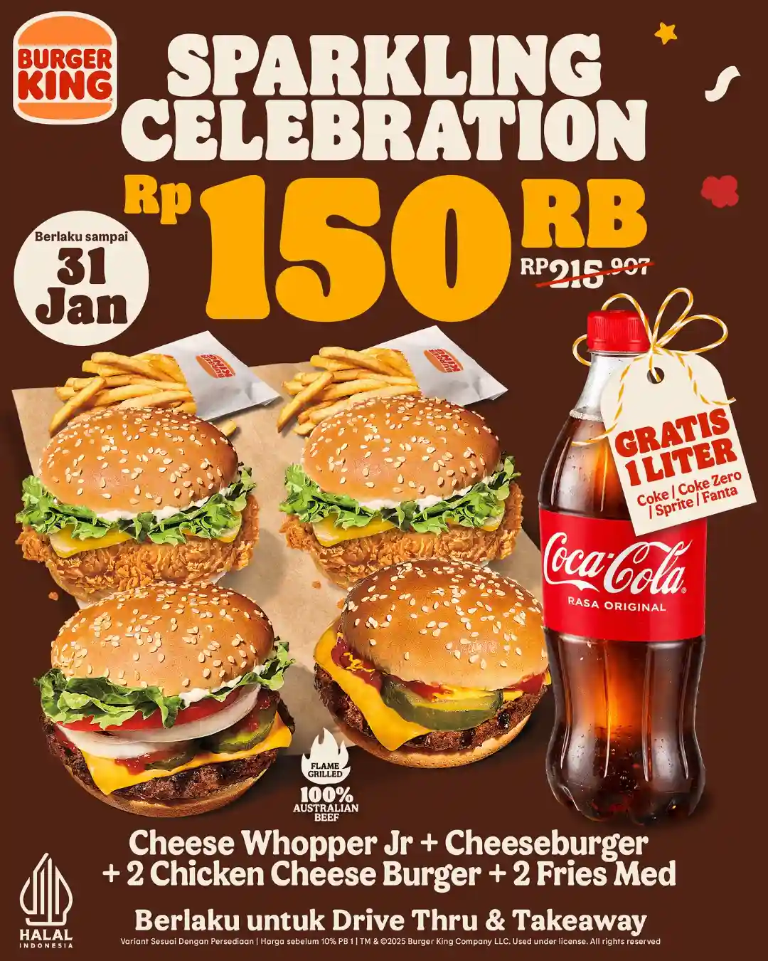 Promo Burger King Sparkling Celebration Paket Lengkap Rp150.000 1 Promo Burger King Sparkling Celebration Paket Lengkap Rp150.000