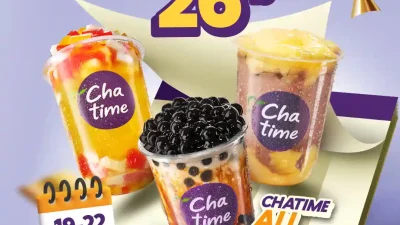 Promo Chatime Gebyar 2026! Semua Varian Serba Rp 26.000