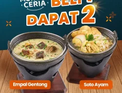 Promo Dapur Solo Monday Ceria Beli 1 Dapat 2, Empal Gentong Gratis Soto Ayam
