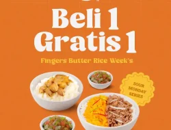 Promo Fingers Butter Rice Beli 1 Gratis 1, Pesan via GoFood Lebih Untung