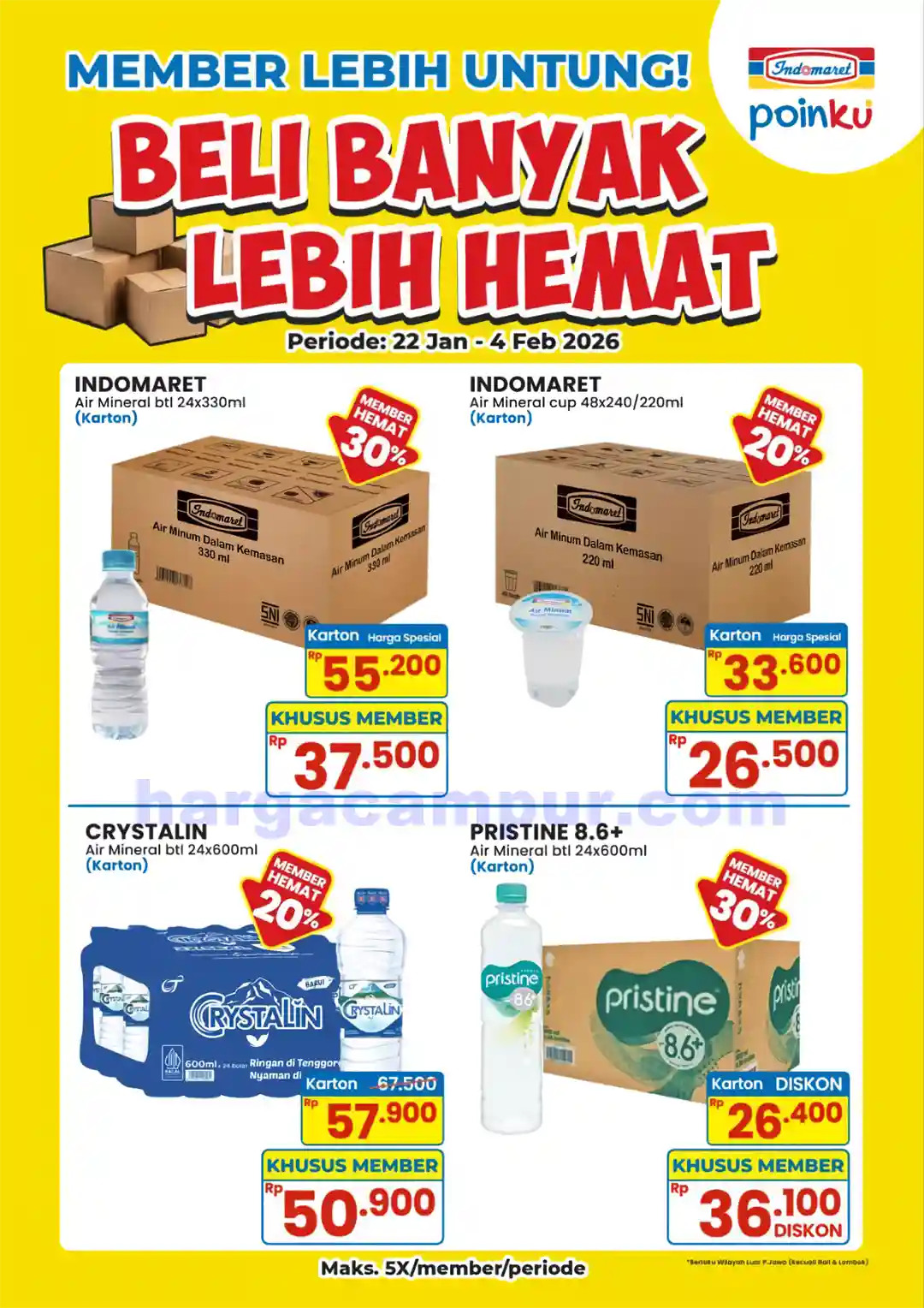 Katalog Promo JSM Indomaret Terbaru 22 - 28 Januari 2026 9 Promo Indomaret Beli Banyak Lebih Hemat 22 Januari 4 Februari 2026