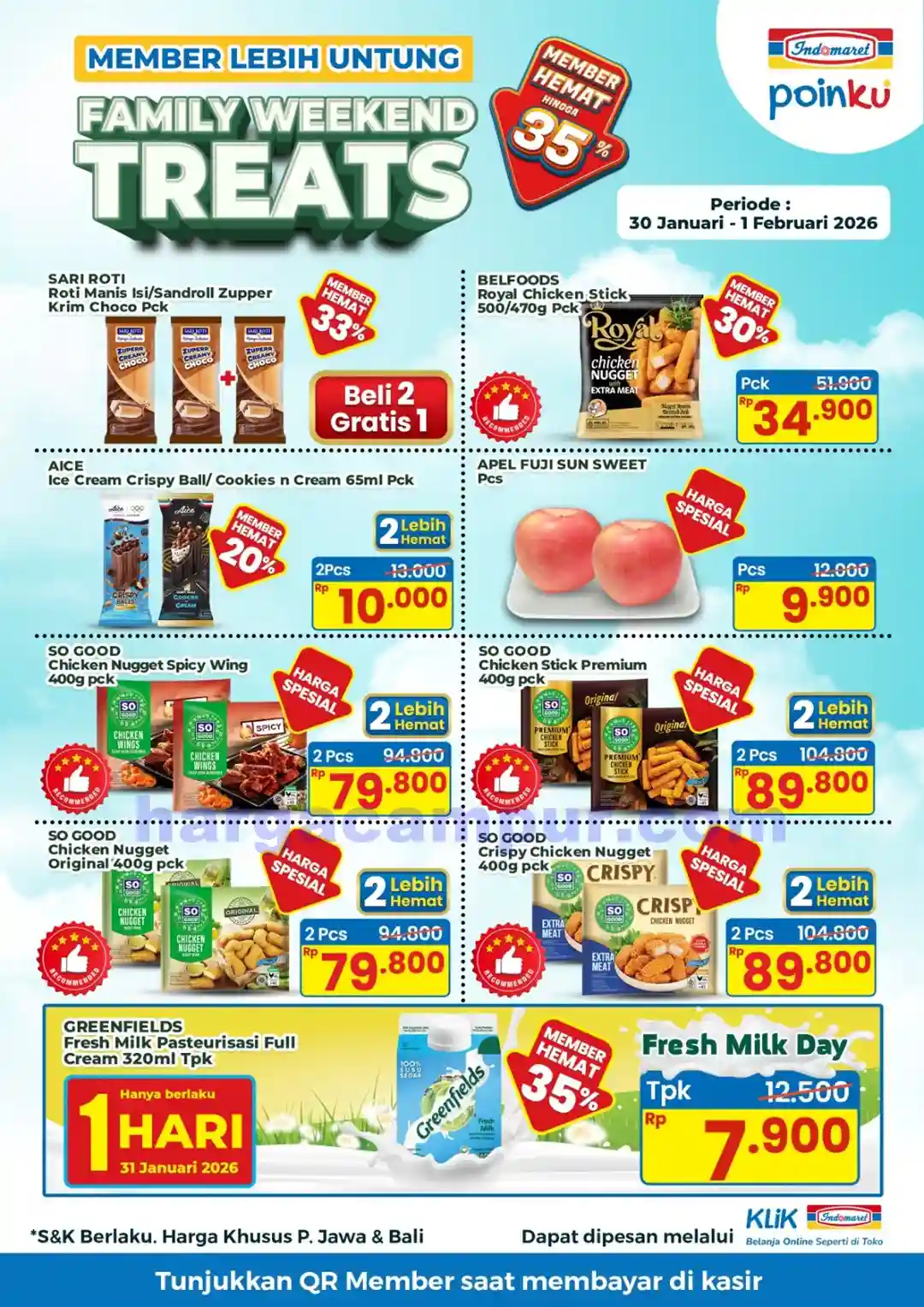 Katalog Promo JSM Indomaret Terbaru 30 Jan - 1 Feb 2026 9 Promo Indomaret Family Weekend Treats 30 Januari 1 Februari 2026 2