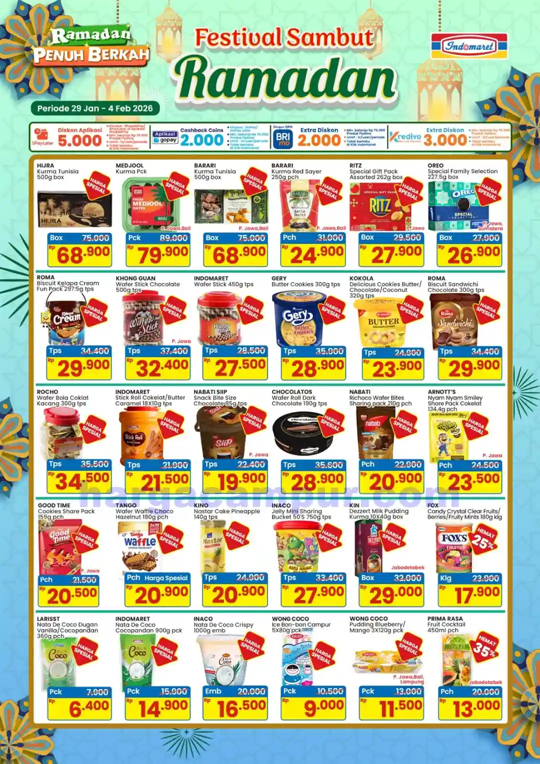 Katalog Promo JSM Indomaret Terbaru 30 Jan - 1 Feb 2026 5 Promo Indomaret Festival Sambut Ramadan 29 Januari 4 Februari 2026 2