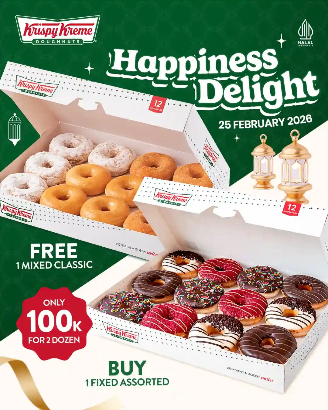 Promo Krispy Kreme Beli 2 Lusin Donat Harga Hanya 100 Ribu 1 Promo Krispy Kreme Beli 2 Lusin Donat Harga Hanya 100 Ribu.