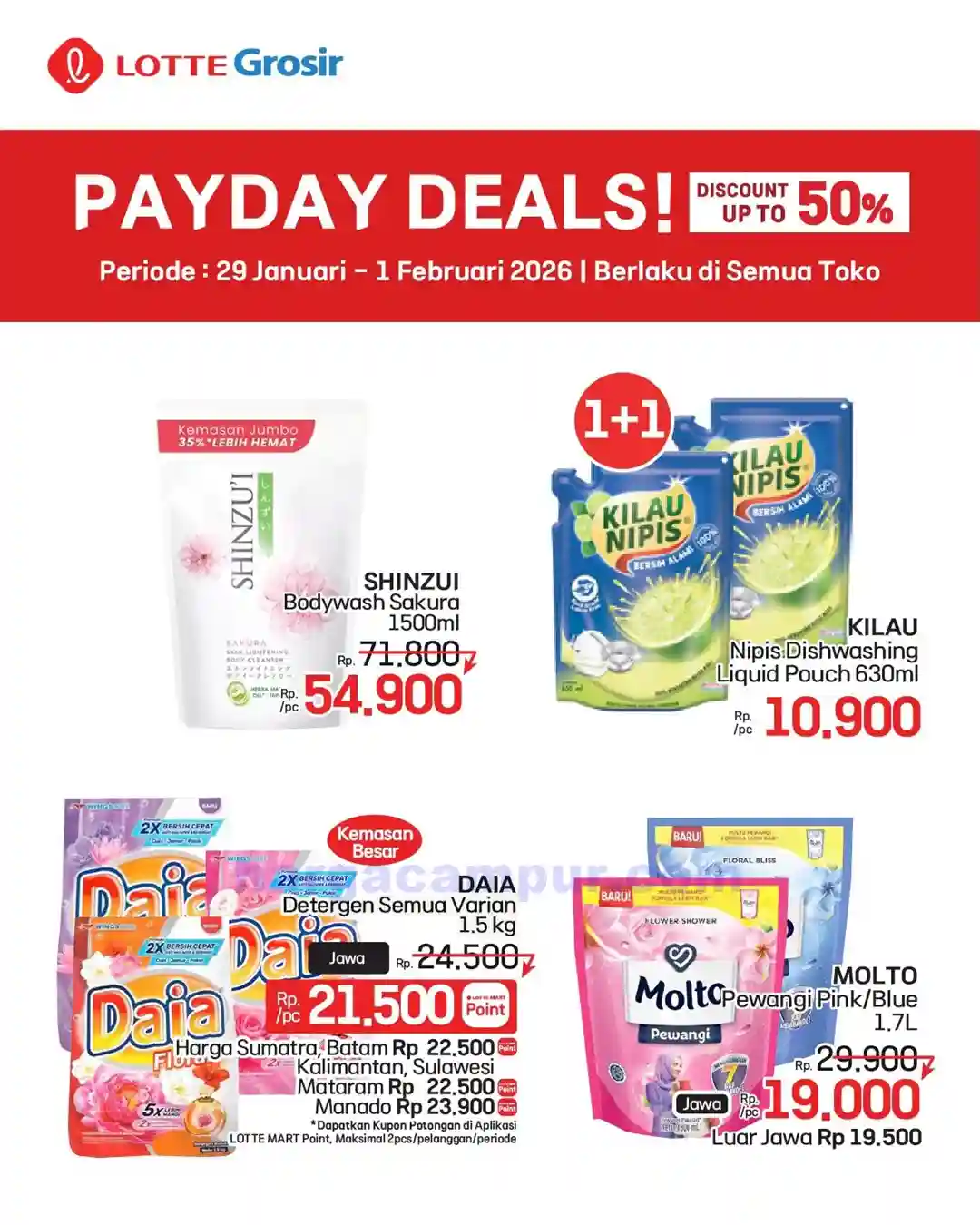 Promo Lotte Grosir Weekend Terbaru 5 - 8 Februari 2026 6 Promo Lotte Grosir Weekend Terbaru 29 Januari 1 Februari 2026 3