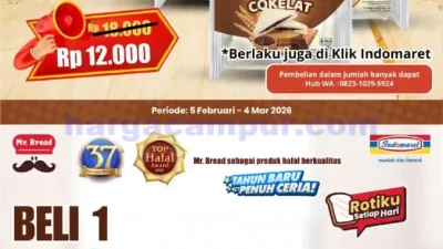 Promo Mr Bread Roti Indomaret Terbaru 4 – 10 Februari 2026