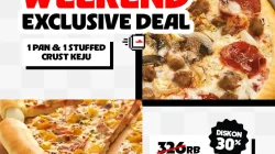 Promo Pizza Hut Long Weekend: 2 Large Pizza Rp225.000, Berlaku 16–18 Januari 2026