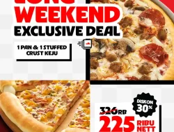 Promo Pizza Hut Long Weekend: 2 Large Pizza Rp225.000, Berlaku 16–18 Januari 2026