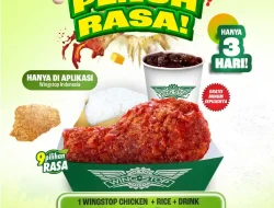 Promo WINGSTOP Paket Ayam Lengkap Rp20.909, Berlaku 19–21 Januari 2026