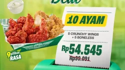 Promo Wingstop Payday Deal 10 Ayam Rp 54.545