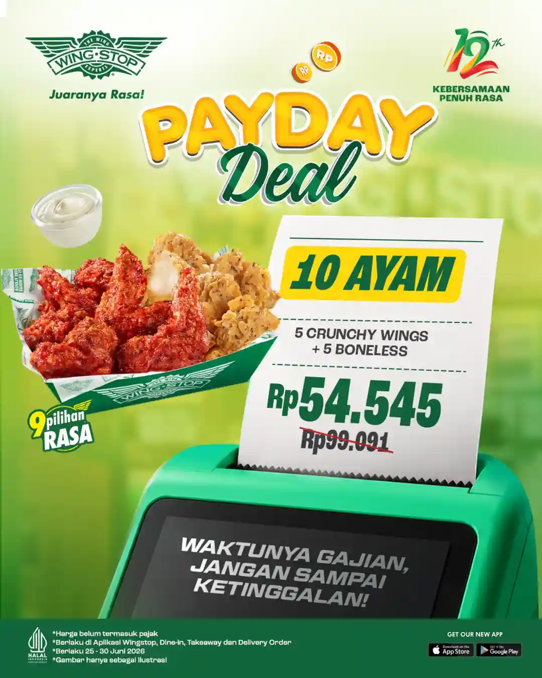 Promo Wingstop Payday Deal 10 Ayam Rp 54.545 1 Promo Wingstop Payday Deal 10 Ayam Rp 54.545